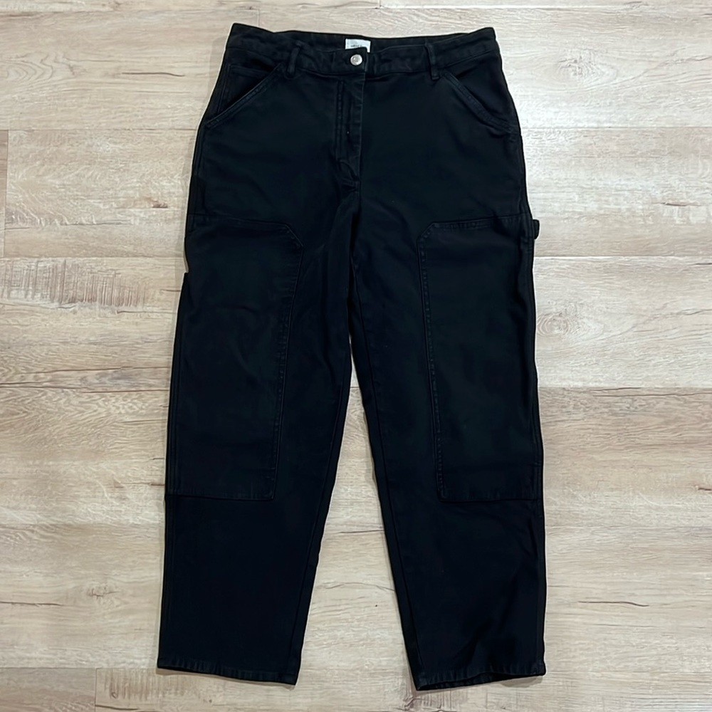 Black jean cargo pants